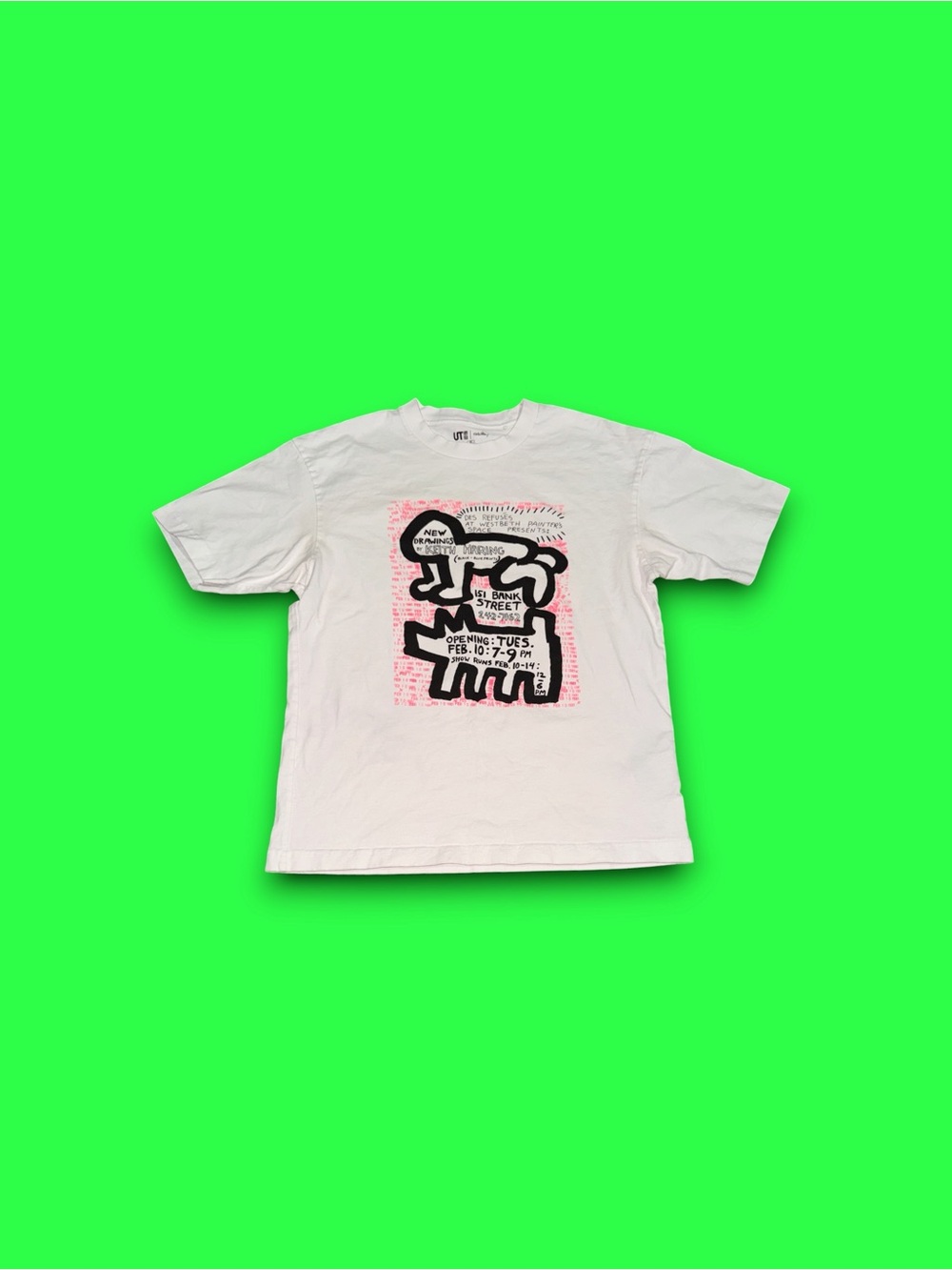 Uniqlo UT Archive x Keith Haring Mens Size XS Graphic Tee Short Sleeve Art